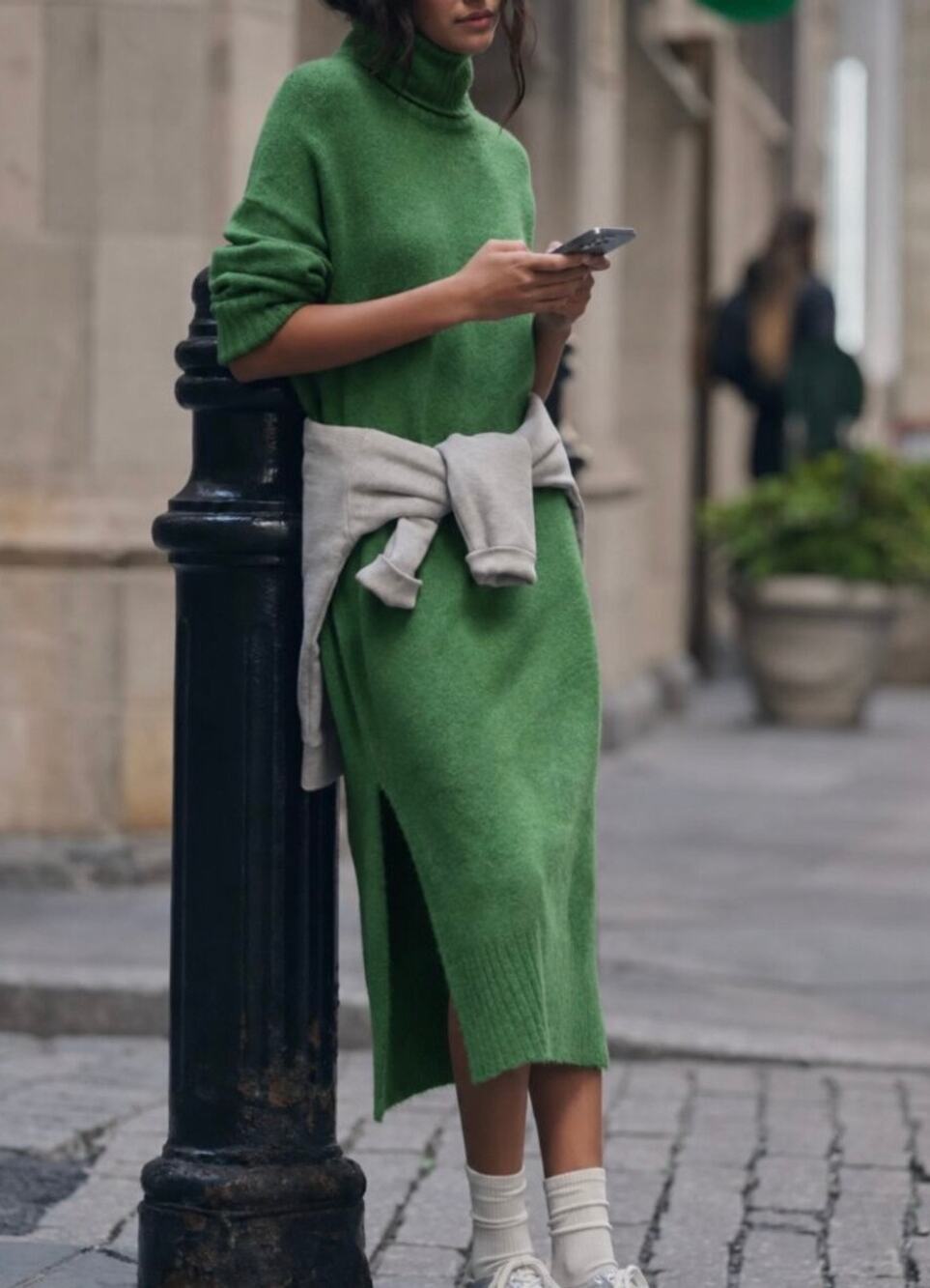 Daily Practice by Anthropologie Karigan Sweater Dress Green Size S Oversized